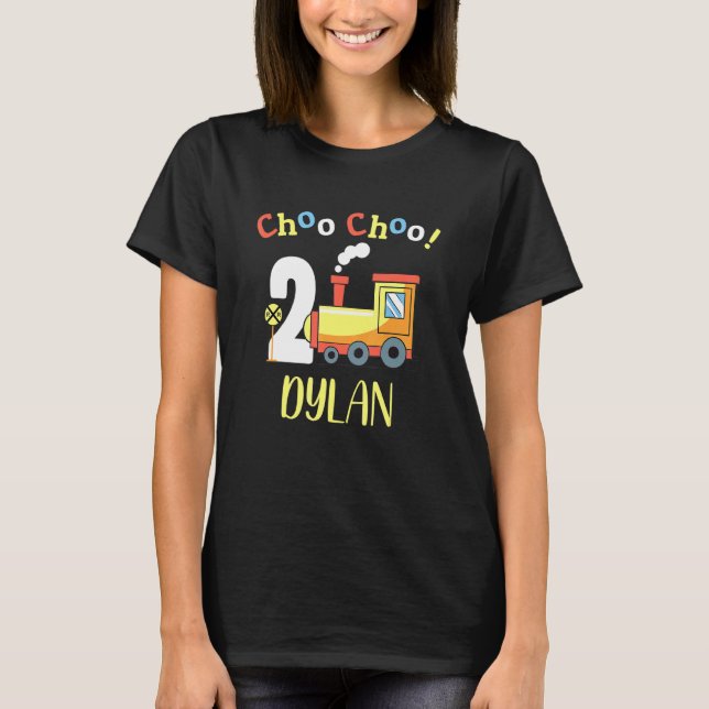 Camiseta Segundo aniversário de dois comboios Dylan Choo Ch (Frente)