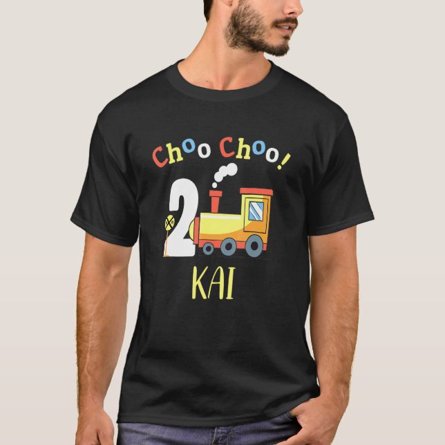 Camiseta Segundo aniversário de dois comboios Kai Choo em r (Frente)