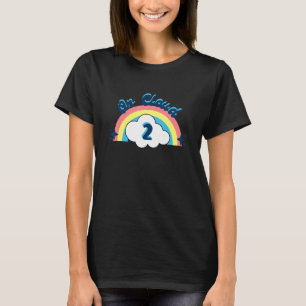 Camiseta Segundo aniversário De Nuvem Para Meninas E Aniver