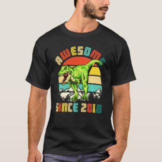 Camiseta segundo aniversário Dinossaur 2 Anos Menino Incrív