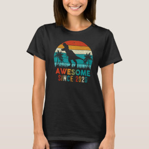 Camiseta segundo aniversário Dinossaur 2 Anos Menino Incrív