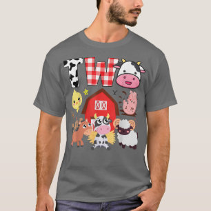 Camiseta segundo aniversário Dois Anos De Idade Fazenda Tem