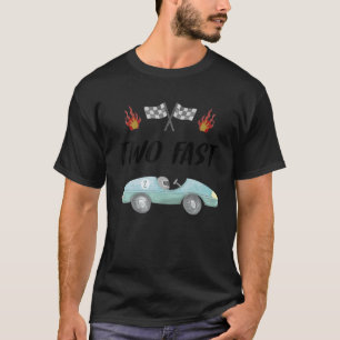 Camiseta segundo aniversário Dois Carro de Corrida Rápida 2