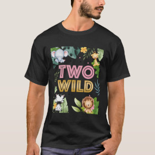 Camiseta segundo aniversário Dois Festa Selvagem De Segundo