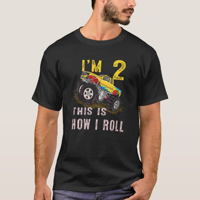 Camiseta segundo aniversário É Assim Que Eu Rolo O Monster  (Frente)