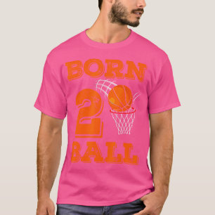 Camiseta segundo aniversário Nascer 2 Bola de basquete