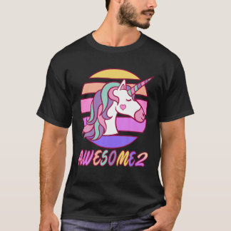 Camiseta segundo aniversário Rapariga Incrível Colorida Uni