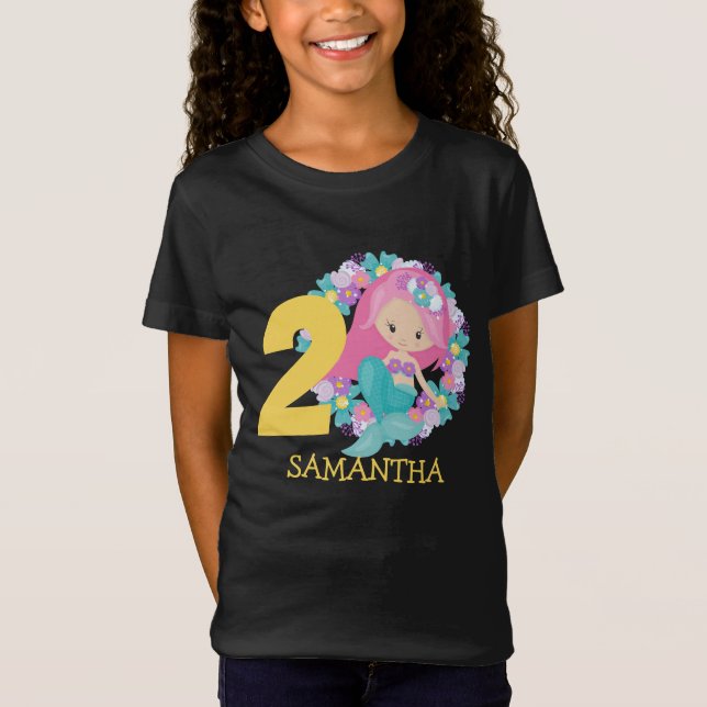 Camiseta Segundo aniversário T-Shirt amarelo-sereia (Frente)