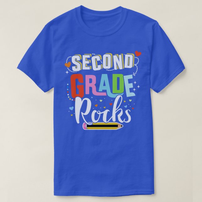 Camiseta Segundo ano rochas segundo de volta ao colégio de  (Frente do Design)