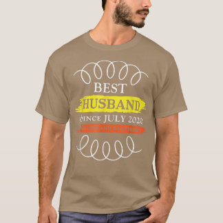 Camiseta segundo Casamento Aniversário Melhor Marido Desde