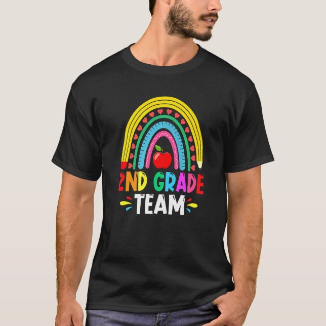 Camiseta Segundo Cotovelo Gratuito Equipe De Volta Para A P (Frente)