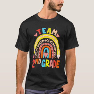 Camiseta Segundo Da Equipe Do Arco-Íris De Segundo Ano De V