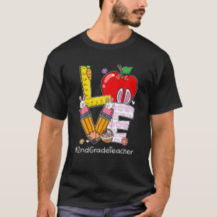 Camiseta SEGUNDO de Amo Professor Engraçado Páscoa Dia de