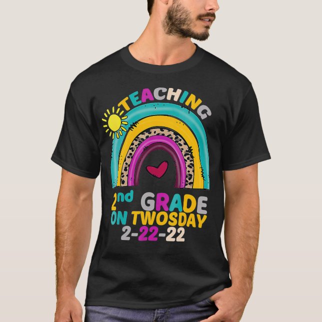 Camiseta Segundo De Ensino No Dia 22222 22 De Fevereiro (Frente)