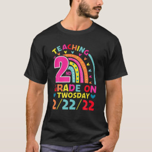 Camiseta Segundo De Ensino No Dia 2-22-22, 22 De Fevereiro