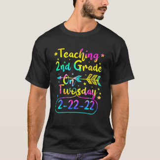 Camiseta Segundo De Ensino No Dia 2-22-22 22 De Fevereiro