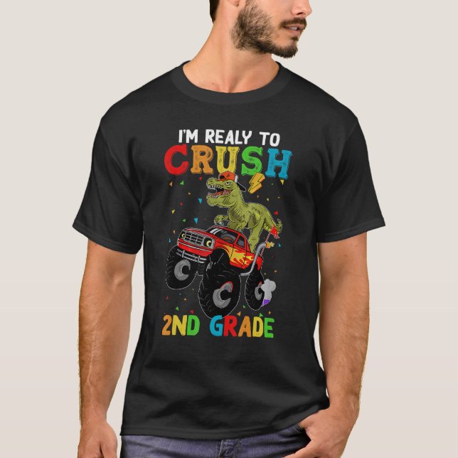 Camiseta Segundo De Esmagamento De Volta Aos Dinos De Camin (Frente)