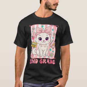 Camiseta Segundo De Grau Víblia De Volta Para Gato Escolar