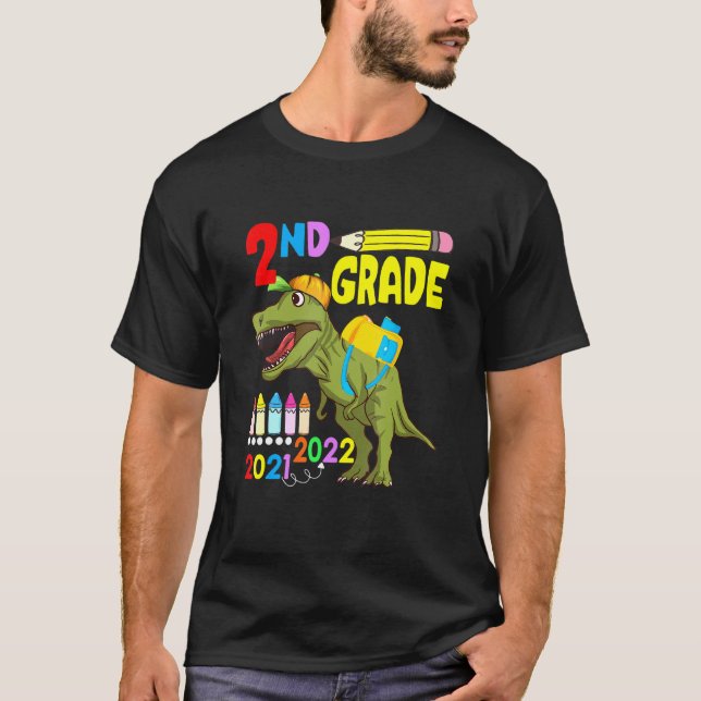 Camiseta Segundo De Máscara De Dinossauro Gelado De Volta À (Frente)