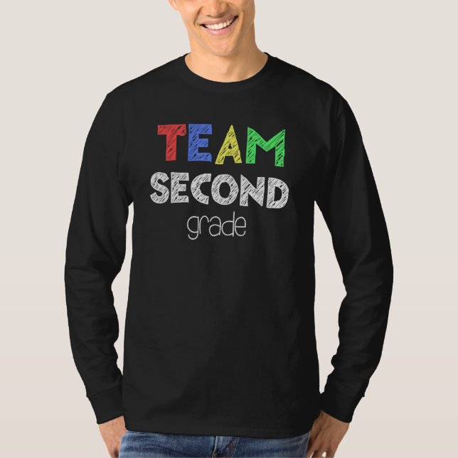 Camiseta Segundo De Segundo Grau Da Equipe De Volta À Escol (Frente)