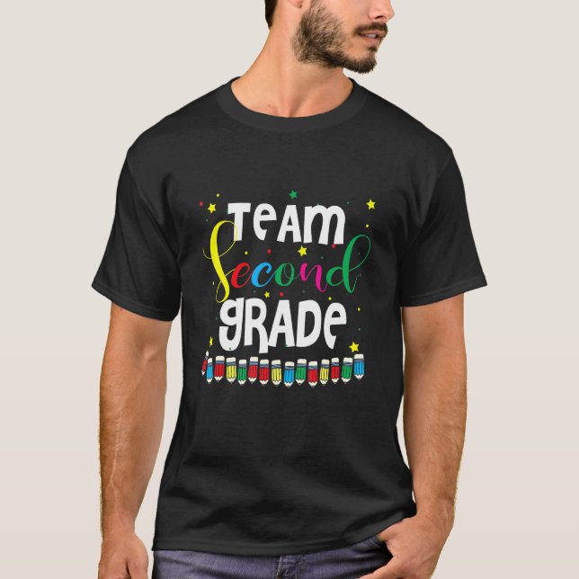 Camiseta Segundo De Segundo Grau Da Equipe De Volta À Escol (Frente)