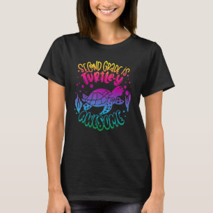 Camiseta segundo De Volta À Escola Professora Menina Turtle