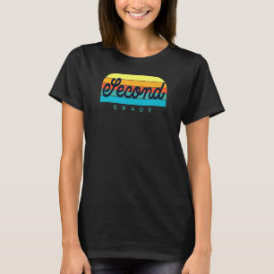 Camiseta Segundo do professor do segundo grau Grader retrô-