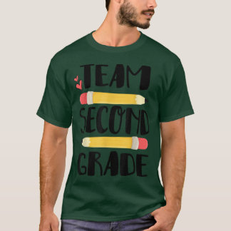 Camiseta Segundo Engraçado Da Equipe De Volta Ao Professor