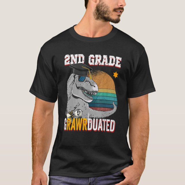 Camiseta segundo Graduado Rex Dinossauro Gradado Graduado G (Frente)