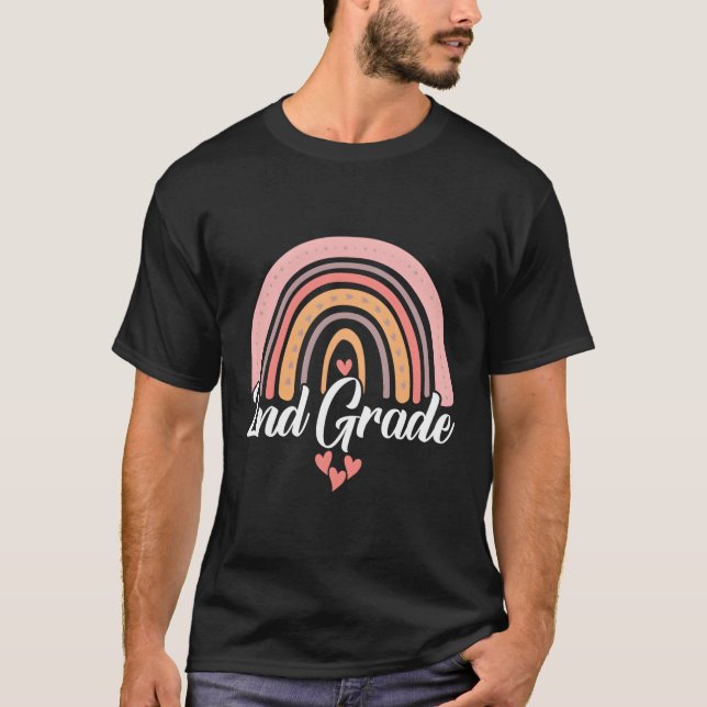 Camiseta Segundo Gráfico de Grau de Grau Grau de Equipe do  (Frente)