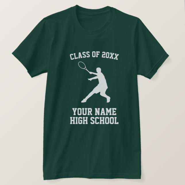 Camiseta Segundo grau Classe de tênis 20xx (Frente do Design)