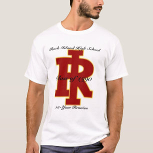 Camiseta Segundo grau da ilha da rocha uma reunião de 15