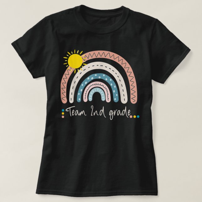 Camiseta segundo Grau De Equipe Pré-K Professora De Tripula (Frente do Design)