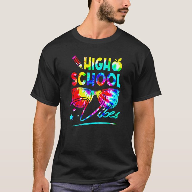 Camiseta Segundo grau De Óculos Secos Do Arco-Íris Volta Pa (Frente)
