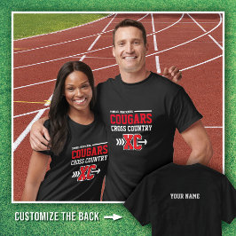 Camiseta Segundo grau de Tomball Negro Cougars através do p