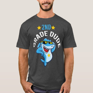 Camiseta segundo Grau Duo Legal Tubarão Engraçado de Segund