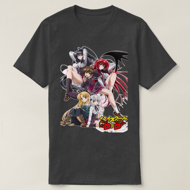 Camiseta segundo grau dxd rias gremory 4 (Frente do Design)