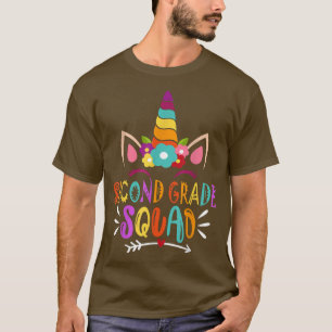 Camiseta Segundo Grau Esquadrão Unicórnio Arco-Íris De Volt