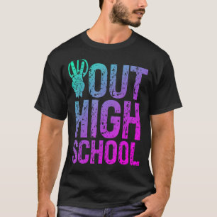 Camiseta Segundo grau Estudante de Segundo grau Peace Out