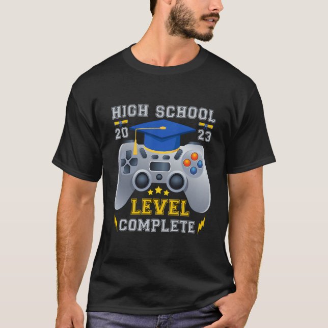 Camiseta Segundo grau Gamer 2023 Levelcomplete 2023 G (Frente)