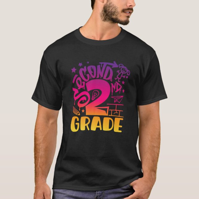 Camiseta Segundo Grau Garota Primeiro Dia de Professora De  (Frente)