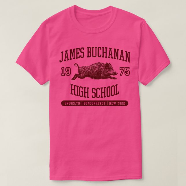 Camiseta Segundo grau James Buchanan (Frente do Design)