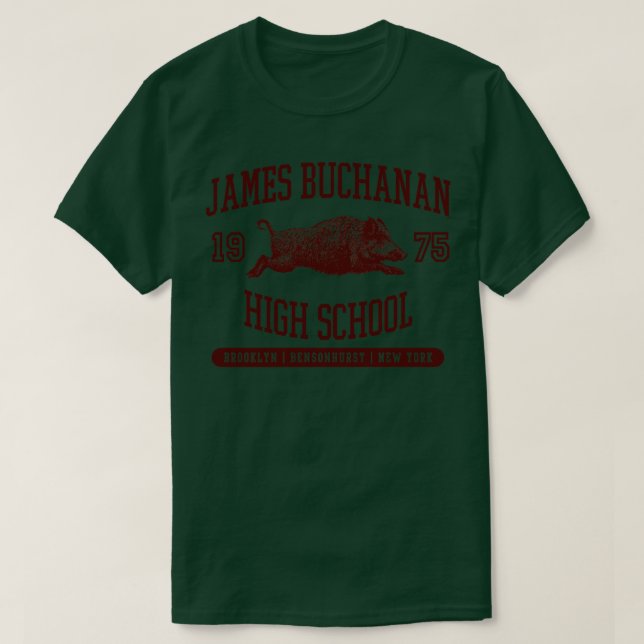 Camiseta Segundo grau James Buchanan (Frente do Design)