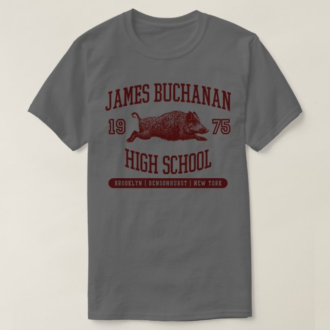 Camiseta Segundo grau James Buchanan (Frente do Design)