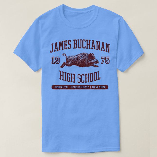 Camiseta Segundo grau James Buchanan (Frente do Design)