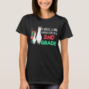 Camiseta segundo Grau Llama Cactus Estudante De Volta À Esc