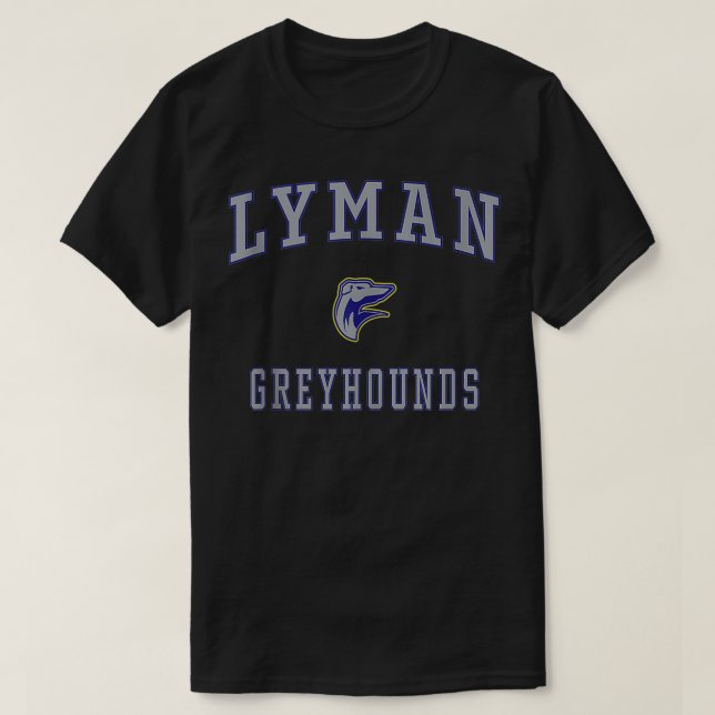 Camiseta Segundo grau Lyman Greyhounds Topo (Frente do Design)