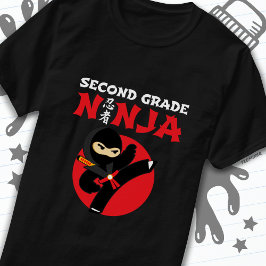Camiseta segundo Grau Ninja Chute Primeiro Dia De Volta À E