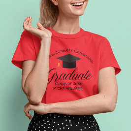 Camiseta Segundo grau personalizado Formando de graduação v
