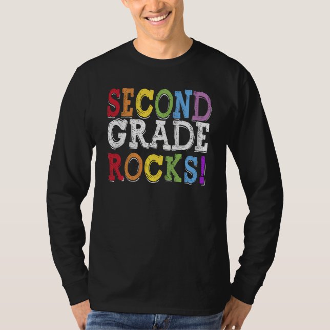 Camiseta segundo Grau Rocks 2º Professora Da Equipe De Volt (Frente)